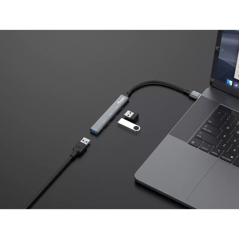 USB hub Equip 4-portový USB 3.0/2.0 hub