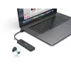 4-portový USB 3.2 Gen 1 hub Equip s USB-C adaptérom čierny 5000 Mbit/s