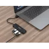 4-portový USB 3.2 Gen 1 hub Equip s USB-C adaptérom čierny 5000 Mbit/s