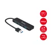 4-portový USB 3.2 Gen 1 hub Equip s USB-C adaptérom čierny 5000 Mbit/s