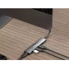 Equip 128963 rozbočovač USB-C so 4 portmi USB 3.2 Gen 1 (3.1 Gen 1), 4x USB-C, 5 Gbit/s, hliník, bez napájacieho adaptéra, čierno-strieborný