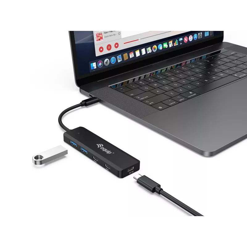 Equip USB-C 4-portový USB 3.2 Gen 1 hub, USB-C x 2, USB-A x 2
