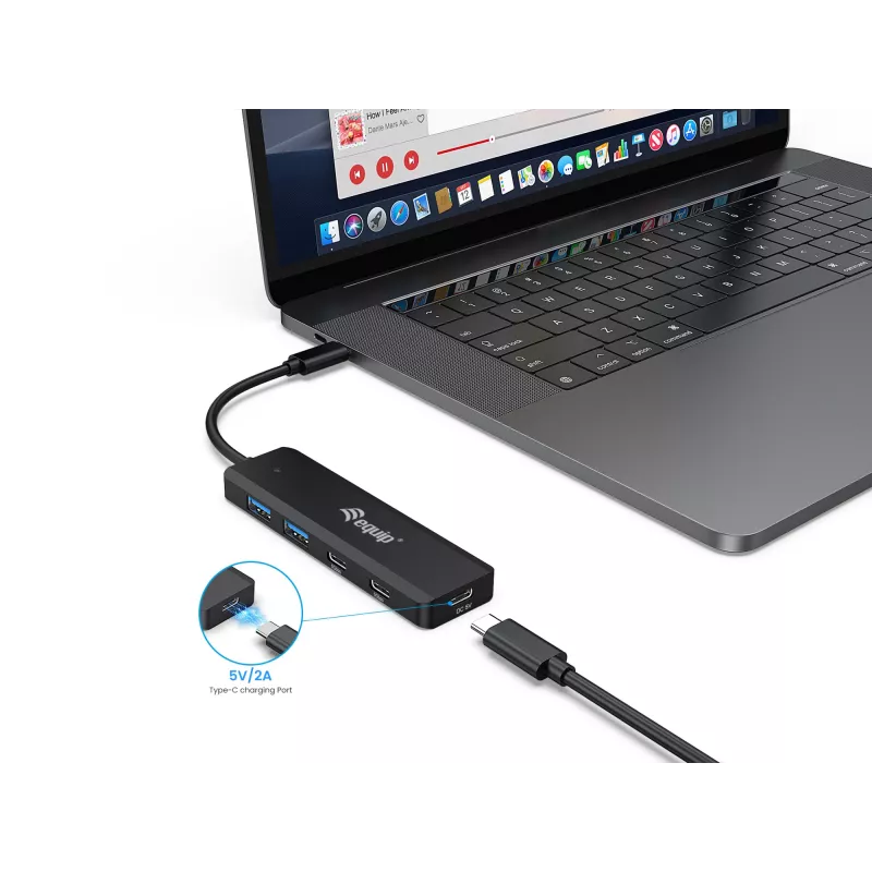 Equip USB-C 4-portový USB 3.2 Gen 1 hub, USB-C x 2, USB-A x 2