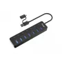 USB hub Equip 7-portový USB 3.2 Gen 1 hub s napájacím zdrojom