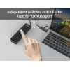 USB hub Equip 7-portový USB 3.2 Gen 1 hub s napájacím zdrojom