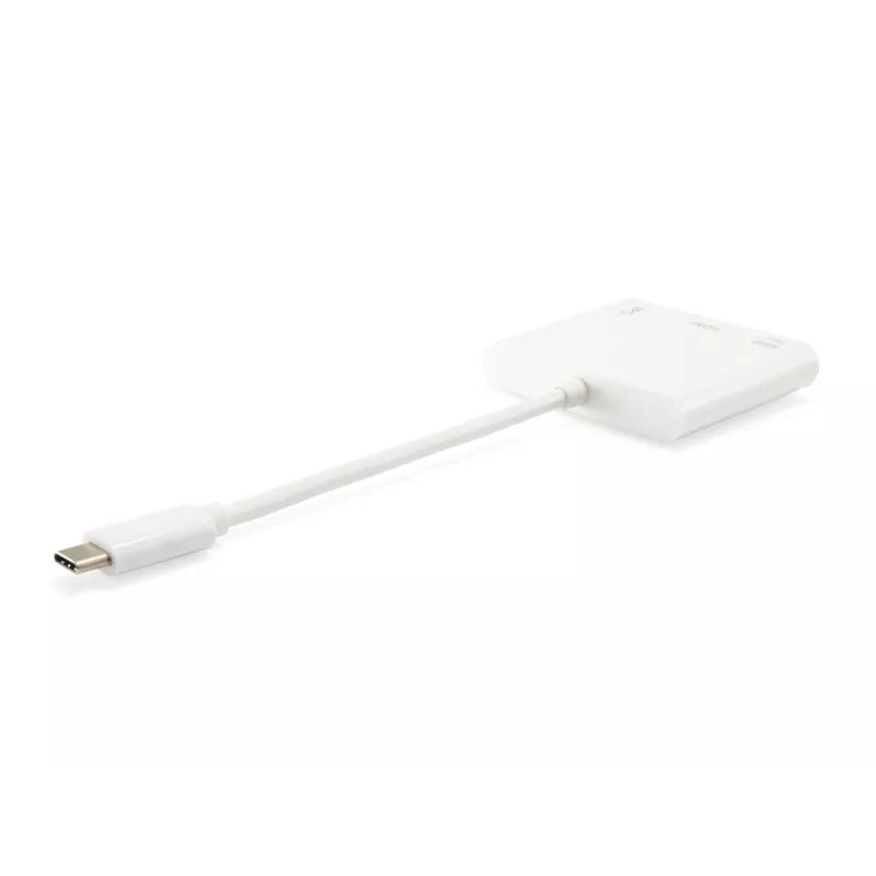 USB Type-C na HDMI konektor samica/USB A konektor samica/PD adaptér Equip 133461