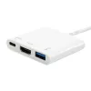 USB Type-C na HDMI konektor samica/USB A konektor samica/PD adaptér Equip 133461