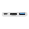 USB Type-C na HDMI konektor samica/USB A konektor samica/PD adaptér Equip 133461