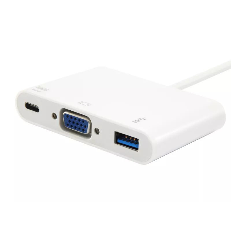 USB Type-C na VGA konektor samica/USB A konektor samica/PD adaptér Equip 133462