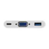 USB Type-C na VGA konektor samica/USB A konektor samica/PD adaptér Equip 133462