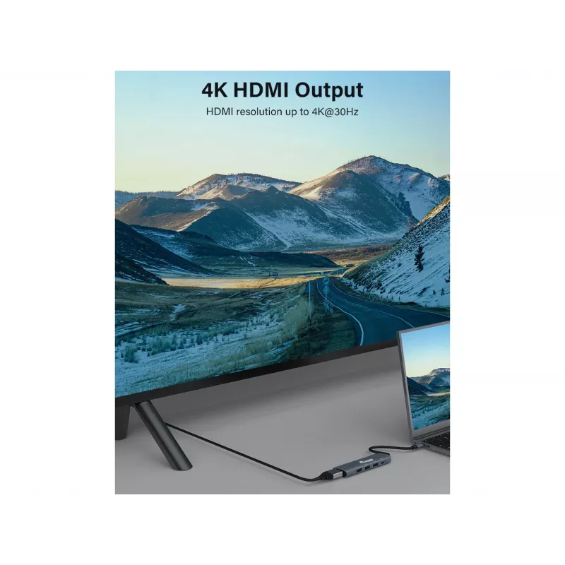 Equip USB-C 5-in-1 multifunkčný adaptér, HDMI, USB 3.2 GEN1, 100W USB PD