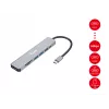 Equip USB-C 7-in-1 multifunkčný adaptér, HDMI 4K/60Hz, USB 3.2 Gen1 x3, TF/Micro SD, 100W USB PD