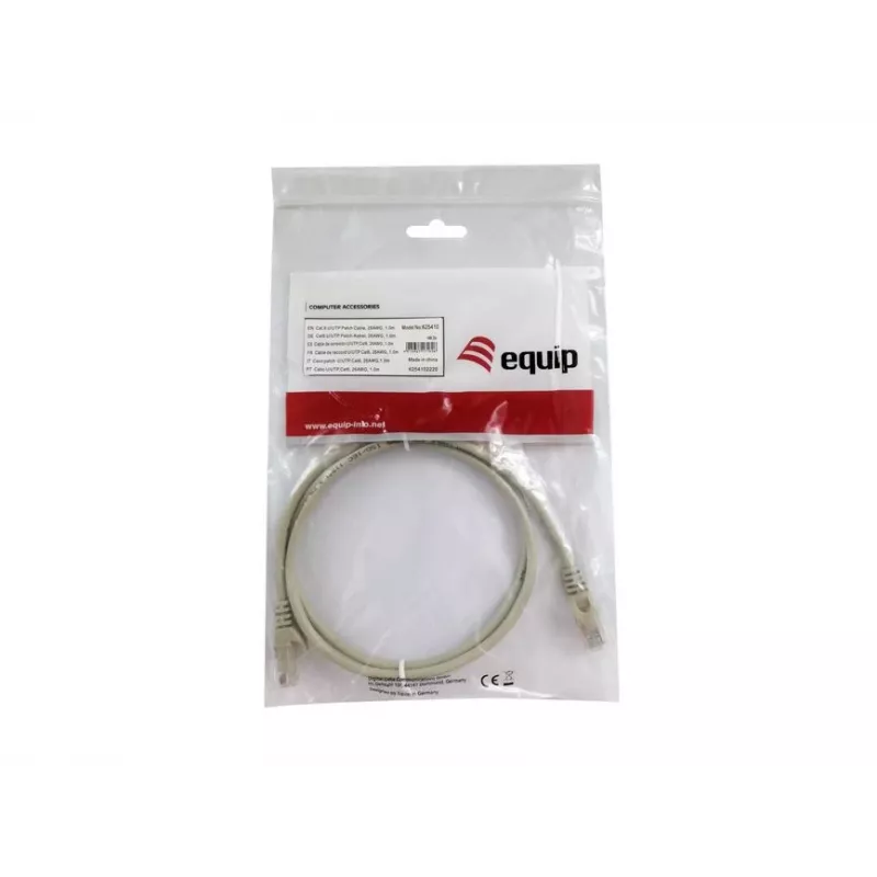 Equip Cat.6 U/UTP patch kábel, 1,0 m, béžový, 1 m, Cat6, U/UTP (UTP), RJ-45, RJ-45, béžový