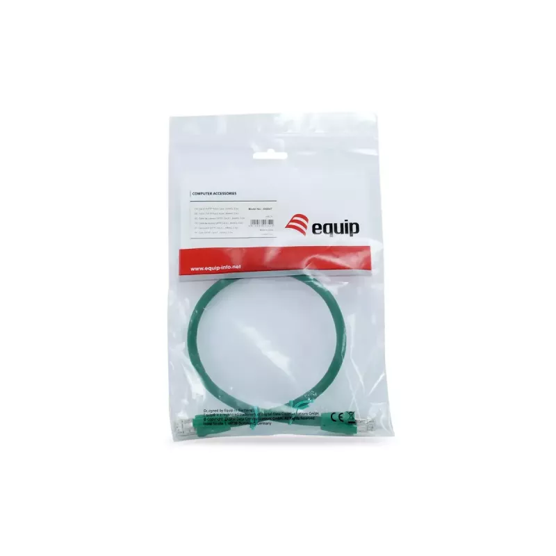 Sieťový kábel Equip Cat 8.1 S/FTP (PIMF) patch kábel RJ-45 Cat8.1 0,5 m zelený
