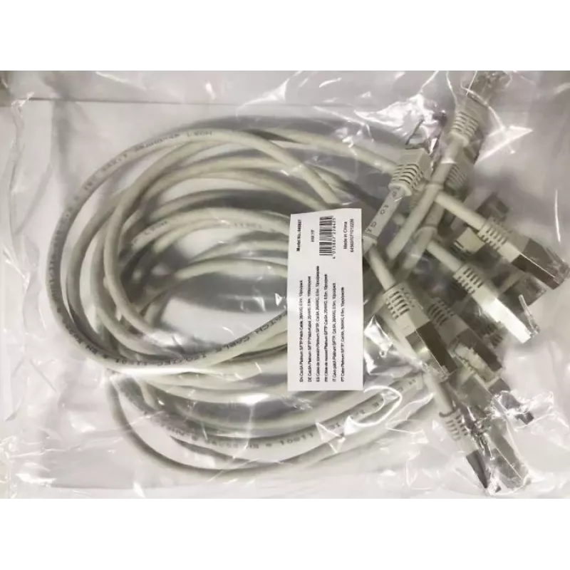 Equip Cat.6A Platinum S/FTP patch kábel, sivý, 0,5 m, 10 ks/balenie