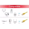 Equip Cat.6 U/UTP patch kábel, 0,15 m, žltý, 0,15 m, Cat6, U/UTP (UTP), RJ-45, RJ-45, žltý