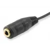 Equip audio rozbočovací kábel, čierny, 3,5 mm, 2 x 3,5 mm, konektor samica, konektor samec, polyvinylchlorid (PVC)