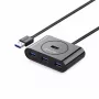 UGREEN 20291 4-portový rozbočovač USB 3.0, kábel 1 m, čierny
