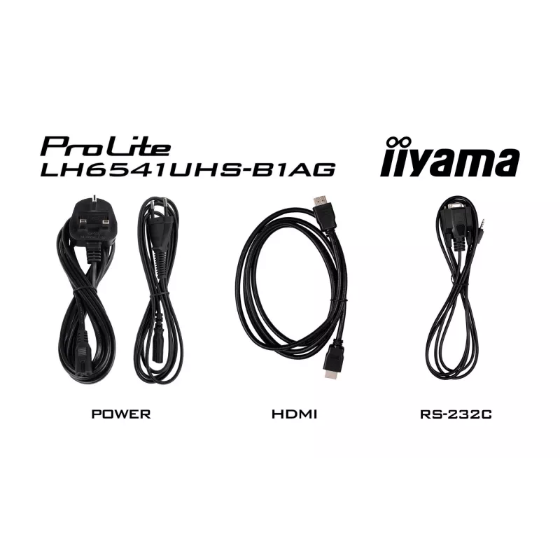 iiyama LH6541UHS-B1AG signage displej 163,8 cm (64,5 inch) LCD 500 cd/m² 4K Ultra HD čierna 24/7