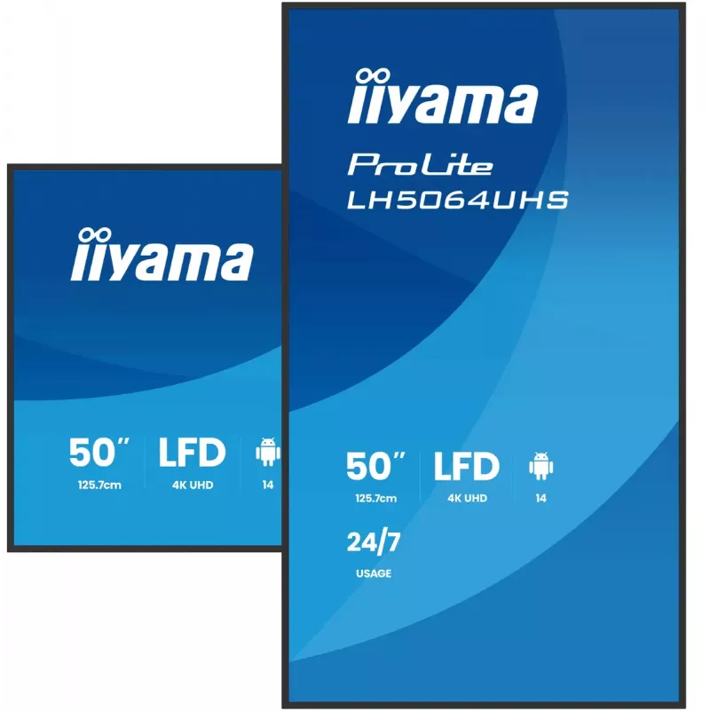 Digitálny signage plochý panel iiyama LH7564UHS-B1AG 75
