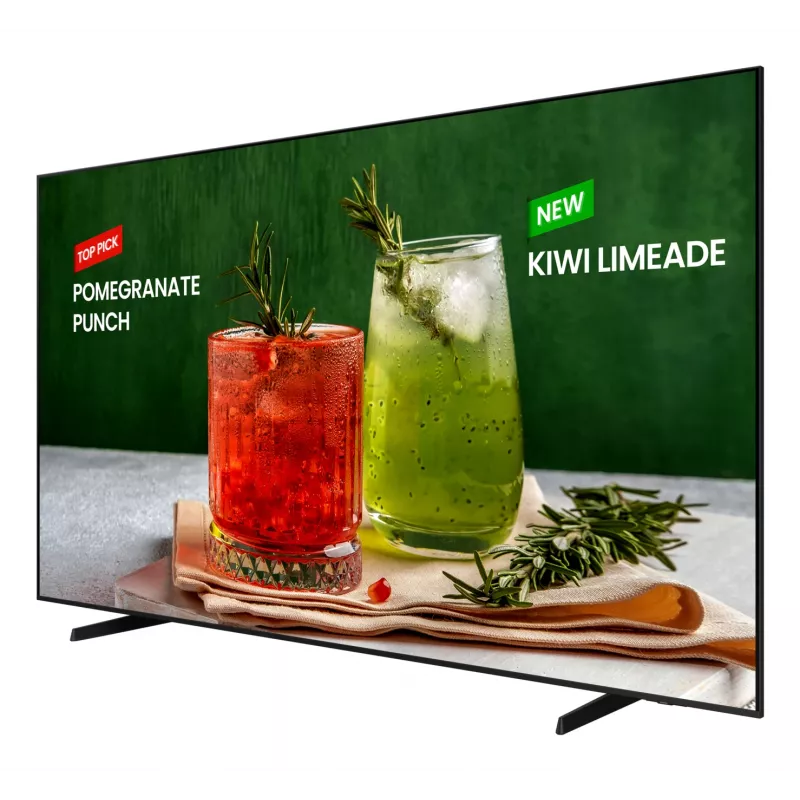 Samsung BE98D-H Digital Signage displej 2,49 m (98 inch) LED WLAN 4K Ultra HD čierny integrovaný procesor Tizen 16/7
