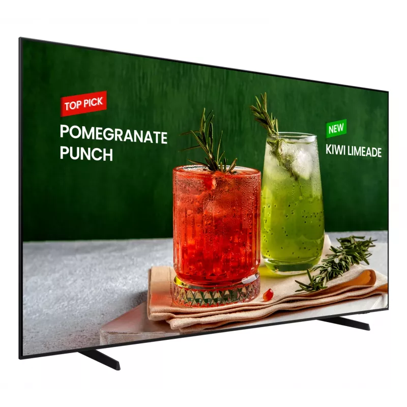 Samsung BE98D-H Digital Signage displej 2,49 m (98 inch) LED WLAN 4K Ultra HD čierny integrovaný procesor Tizen 16/7