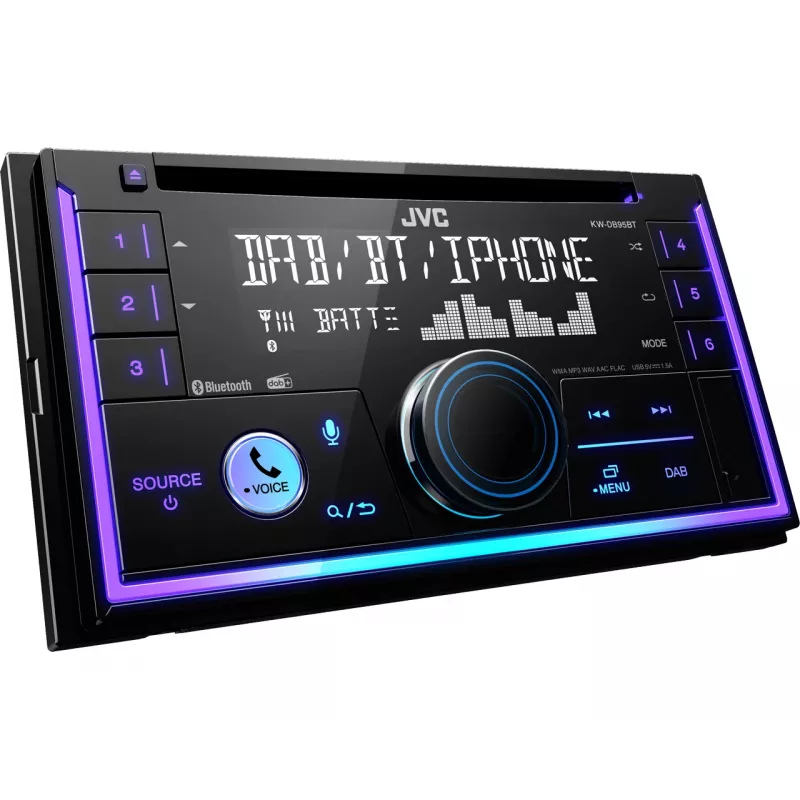 JVC KW-DB95BT čierne 200 W Bluetooth