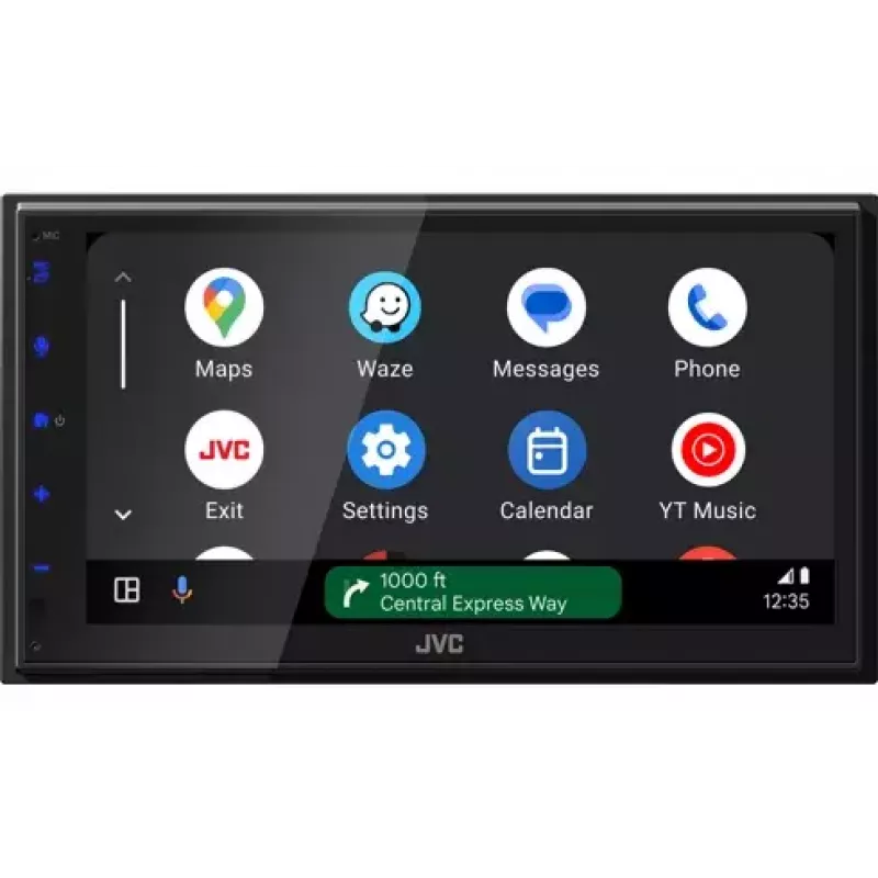 JVC KW-M595DBT multimediálny autorádio prijímač 2 DIN, 6,8-palcový dotykový displej, DAB+, Apple CarPlay, Android Auto, Wi-Fi, 22 W, čierny