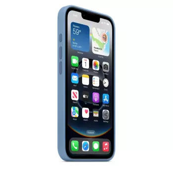 APPLE iPhone 16E – silikónové puzdro – Winterblau (MD3Q4ZM/A)