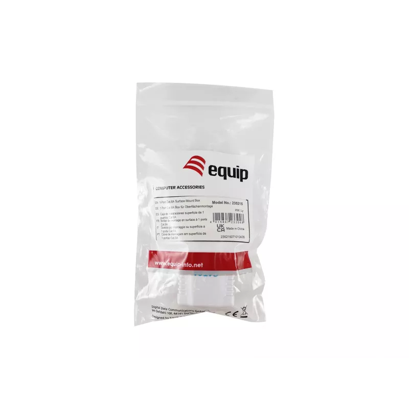 Sieťová zásuvka Equip 235215 Cat6a biela 54 mm x 39 mm x 29,5 mm