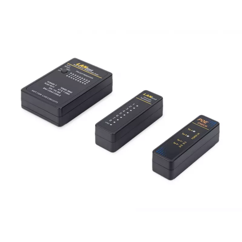Equip tester sieťových káblov, RJ45, BNC, PoE