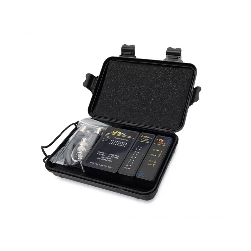 Equip tester sieťových káblov, RJ45, BNC, PoE