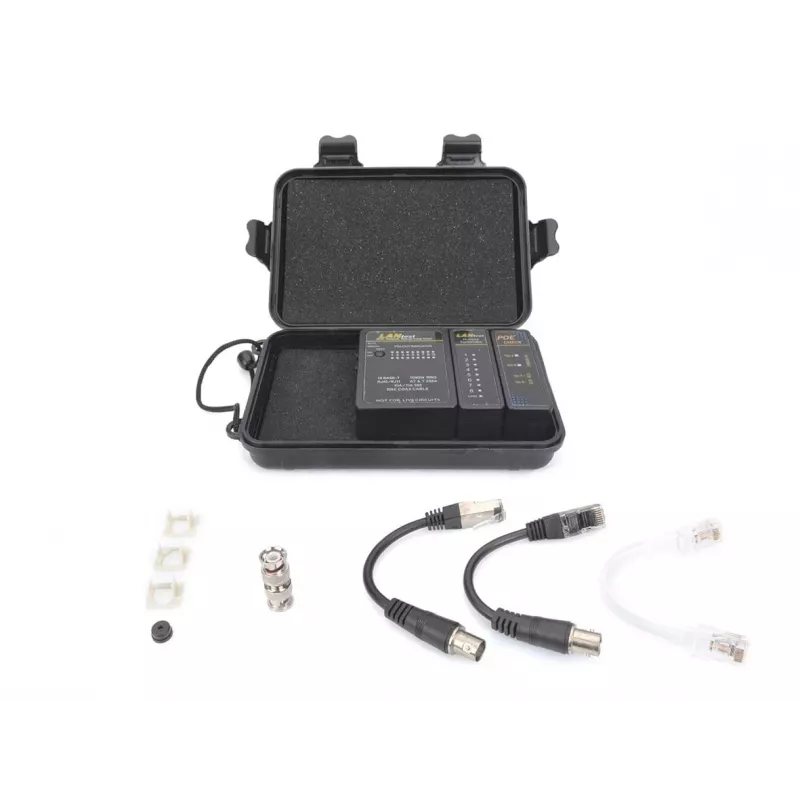 Equip tester sieťových káblov, RJ45, BNC, PoE