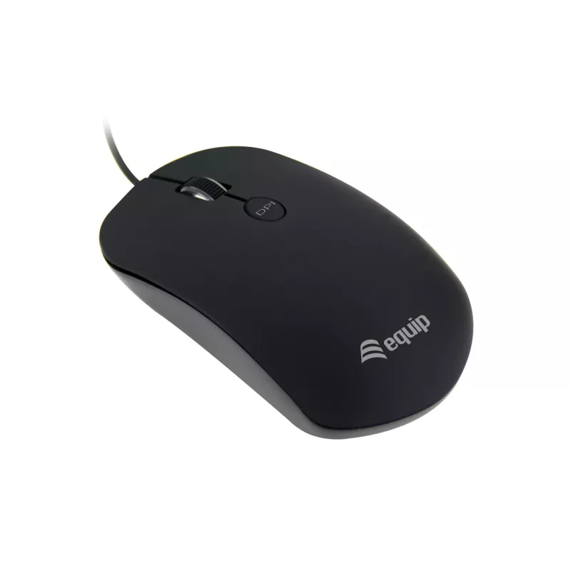 Equip USB Comfort myš, obojručná, optická, USB Type-A, 1600 DPI, čierna