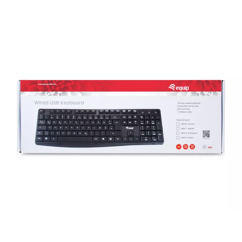 Káblová USB klávesnica Equip 245210
