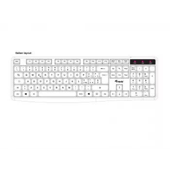 Equip 245213 klávesnica kancelária USB QWERTY talianska čierna