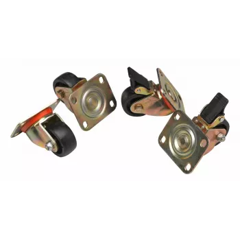 Otočné kolieska Equip EZW-2 čierne 60 mm pre flexibilné skrine