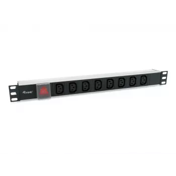 Equip 333310 rozvodná jednotka (PDU) 8 AC výstupov 1U čierna