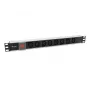 Equip 333310 rozvodná jednotka (PDU) 8 AC výstupov 1U čierna