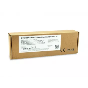Equip 333311 rozvodná jednotka (PDU) 4 AC výstupy 1U čierna, strieborná