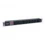 Equip 8-násobný zásuvkový blok, 6 x IEC-C13 + 2 x IEC-C19, vypínač, hliníkové puzdro