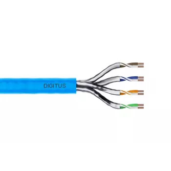 DIGITUS inštalačný kábel - CAT6a - U/FTP - AWG 23/1 - 100 m - modrý