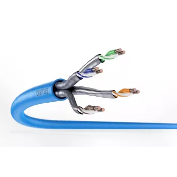 DIGITUS inštalačný kábel - CAT6a - U/FTP - AWG 23/1 - 100 m - modrý