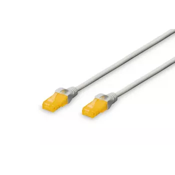 Sieťový kábel Digitus CAT 6A U/UTP patch kábel RJ-45 Cat6a 10 m sivý