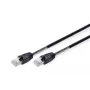 DIGITUS outdoorový patch kábel – CAT6 – S/FTP – s priechodkou – Cu – 1 m – čierny plášť