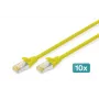 DIGITUS CAT6 S/FTP patch kábel, 1 m, sivý, balenie 10 ks