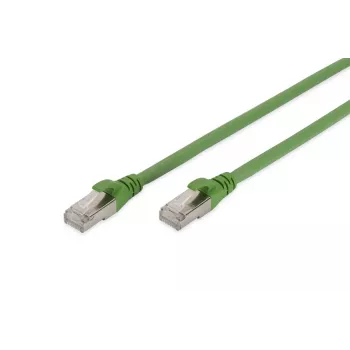 DIGITUS patch kábel - CAT6a - S/FTP - zaliaty - 10 m - zelený