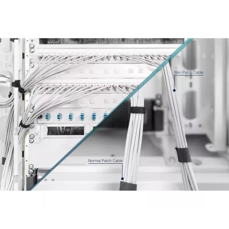 DIGITUS tenký patch kábel - CAT6 - U/UTP - Snagless - Cu - 2 m - sivý