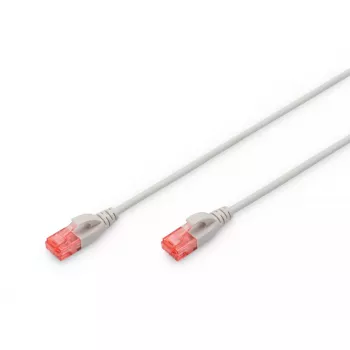 DIGITUS tenký patch kábel - CAT6 - U/UTP - Snagless - Cu - 2 m - sivý