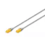 Sieťový kábel Digitus CAT 6A U/UTP tenký patch kábel RJ-45 Cat6a 1 m sivý
